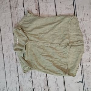 Jane and Delancey Sage Green Boxy Oversized Cotton Button Down S